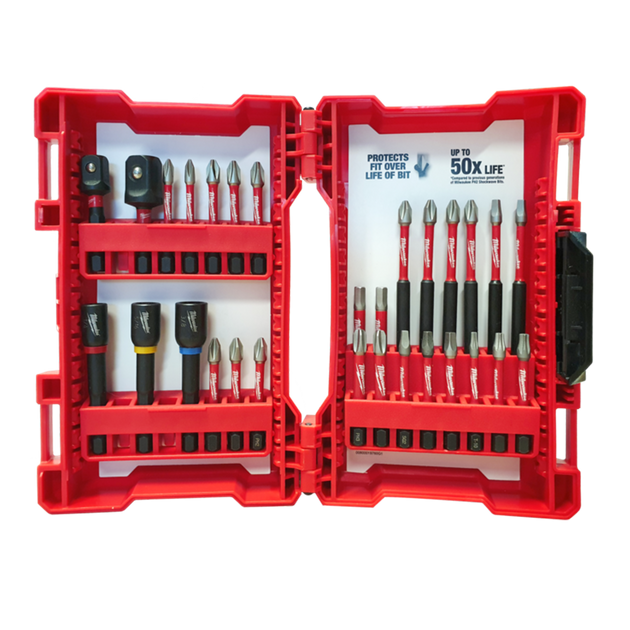 Milwaukee mixed best sale shockwave bit set