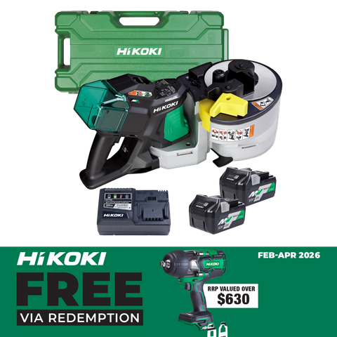 HiKOKI Cordless Rebar Cutter/Bender 36V Kit