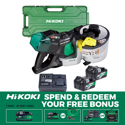 HiKOKI Cordless Rebar Cutter/Bender 36V Kit