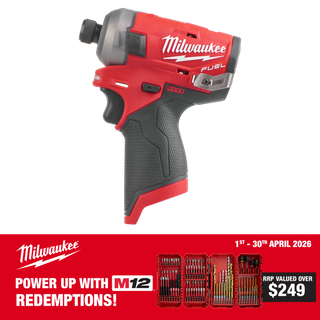 Milwaukee M12 FUEL Cordless Impact Driver SURGE Hydraulic 12v - Bare Tool