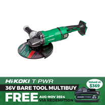 HiKOKI Cordless Angle Grinder Brushless Safety 230mm 36V - Bare Tool