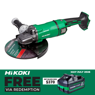 HiKOKI Cordless Angle Grinder Brushless Safety 230mm 36V - Bare Tool