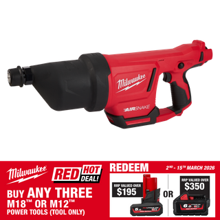 Milwaukee M12 Cordless Airsnake 12v - Bare Tool