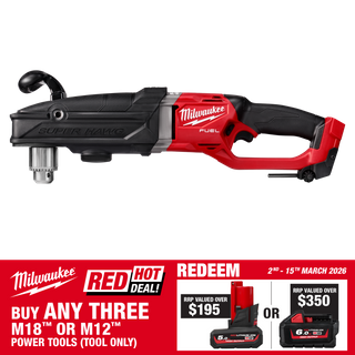 Milwaukee M18 FUEL SUPER HAWG Right Angle Drill Brushless 18V - Bare