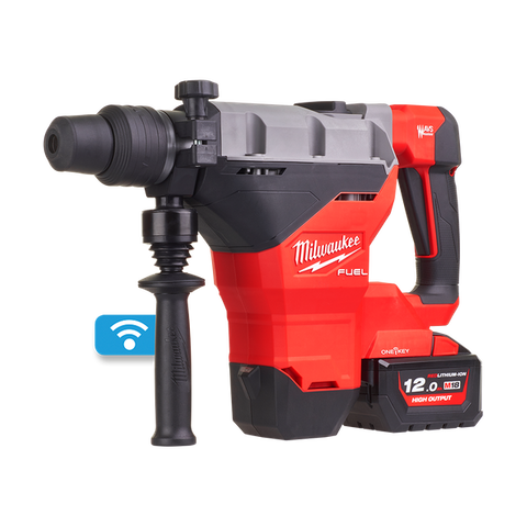 Milwaukee M18 FUEL Cordless Rotary Hammer Drill Brushless SDS MAX 44mm 18v 12Ah