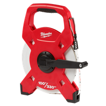 Milwaukee Tape Measure Fibreglass Open Reel 100m