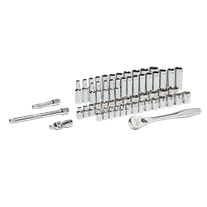 Milwaukee Socket Set 3/8in Dr Metric/Imperial 56pc