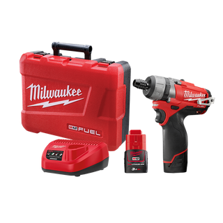 Milwaukee M12 FUEL Cordless Screwdriver 2 Speed Brushless 12v 3Ah