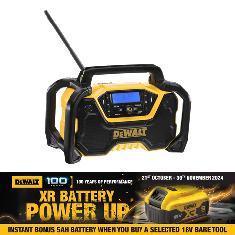 DeWalt Jobsite Radio with Bluetooth AC/DC 18v - Bare Tool