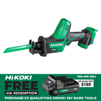 HiKOKI Cordless Reciprocating Saw/Jigsaw Compact 18V - Bare Tool