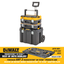 DeWalt TSTAK Mobile Storage System 3pc with Organiser