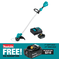 Makita LXT Cordless Line Trimmer Brushless Bent Shaft 18V 5Ah