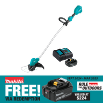 Makita LXT Cordless Line Trimmer Brushless Bent Shaft 18V 5Ah