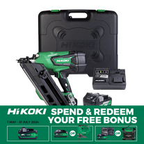 HiKOKI MultiVolt Cordless Framing Nailer Gasless/Brushless 18v Kit