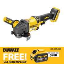 DEWALT Flexvolt Cordless Angle Grinder Brushless 125mm Gen2 54V - Bare To