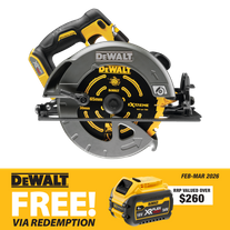 DEWALT FLEXVOLT Cordless Circular Saw Brushless 184mm Gen2 54V - Bare Tool