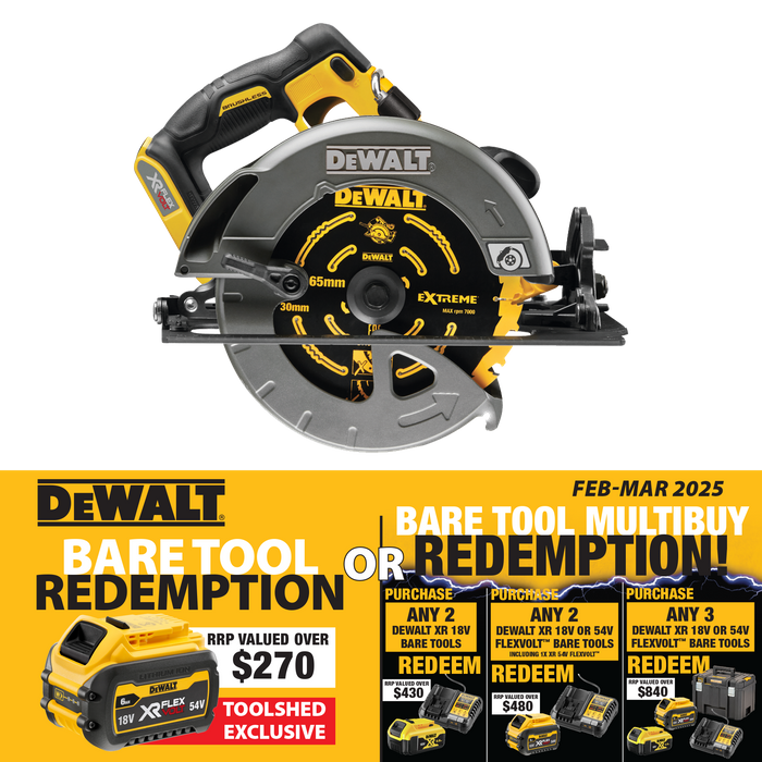 DeWalt FLEXVOLT Cordless Circular Saw Brushless 184mm Gen2