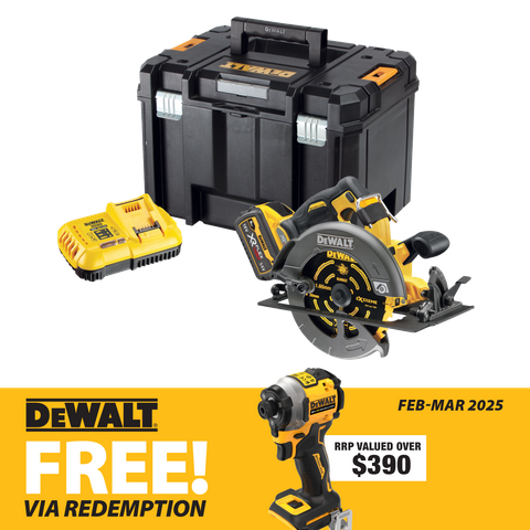 DeWalt FLEXVOLT Cordless Circular Saw 184mm Brushless Gen2 54V Kit