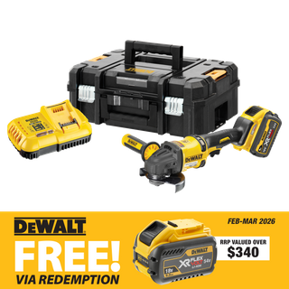 DEWALT Flexvolt Cordless Angle Grinder 125mm Brushless Gen2 54v Kit