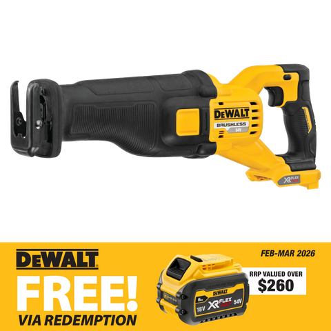 DEWALT FLEXVOLT Cordless Reciprocating Saw Brushless Gen2 54V - Bare Tool