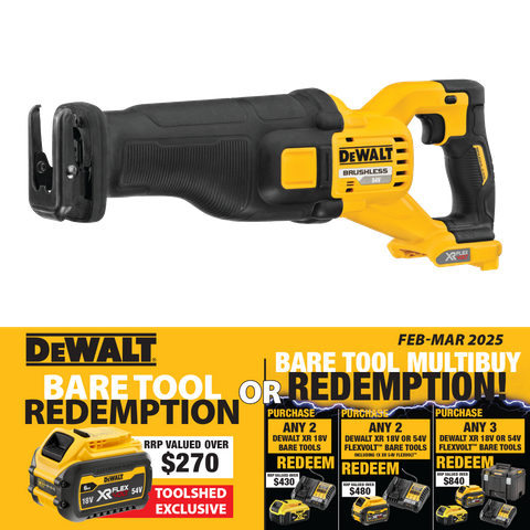 DeWalt FLEXVOLT Cordless Reciprocating Saw Brushless Gen2 54V - Bare Tool