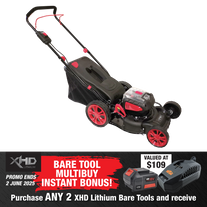 XHD Lithium Cordless Lawn Mower 410mm Brushless 36V (2x 18V) - Bare Tool