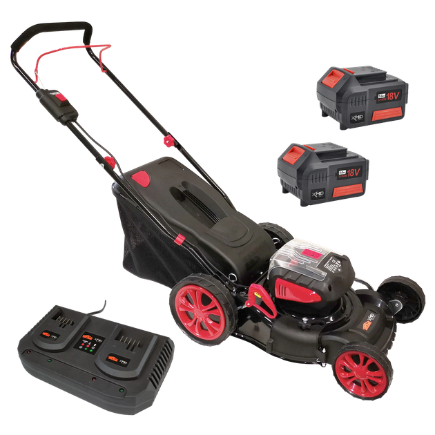 Buy XHD Lithium Cordless Lawn Mower 410mm Brushless 36V (2x 18V) 5Ah ...