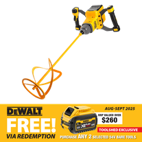 DeWalt FLEXVOLT Cordless Paddle Mixer 54V - Bare Tool