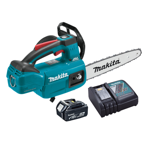 Makita LXT Cordless Chainsaw Top Handle 250mm/10in 1/4in Chain 18V 5Ah