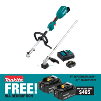 Makita LXT Multi-Function Power Head with Line Trimmer Attachment 18V 5Ah