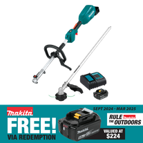 Makita LXT Cordless Power Head Brushless with Line Trimmer 18v 5Ah