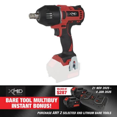 XHD Lithium Cordless Impact Wrench Brushless 1/2in 400Nm 18V - Bare Tool