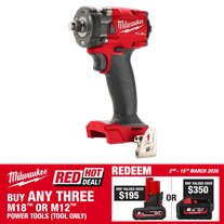 Milwaukee M18 FUEL Cordless Impact Wrench 1/2in 339Nm F/Ring 18V - Bare Tool