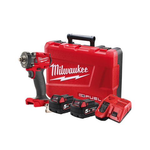Milwaukee M18 FUEL Cordless Impact Wrench 1/2in 339Nm Friction Ring 18V 5Ah