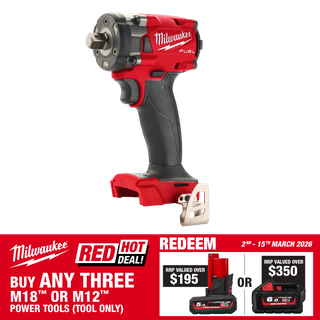 Milwaukee M18 FUEL Cordless Impact Wrench 1/2in 300Nm Pin 18v - Bare Tool