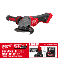 Milwaukee M18 FUEL Cordless Angle Grinder Brushless Braked 125mm 18V - Bare Tool