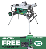 HiKOKI Table Saw 254mm 1500W with Stand