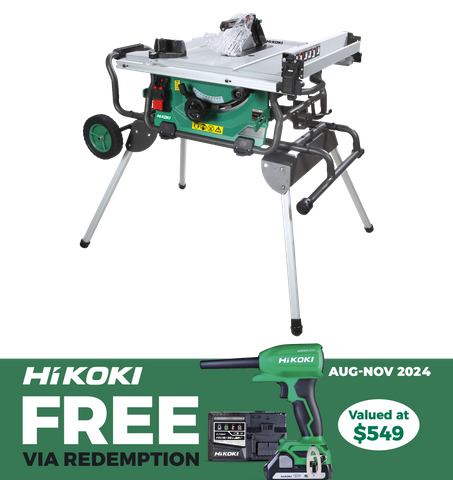 HiKOKI Table Saw 254mm 1500W with Stand