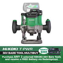 HiKOKI Cordless Router Brushless 1/2in 36V - Bare Tool