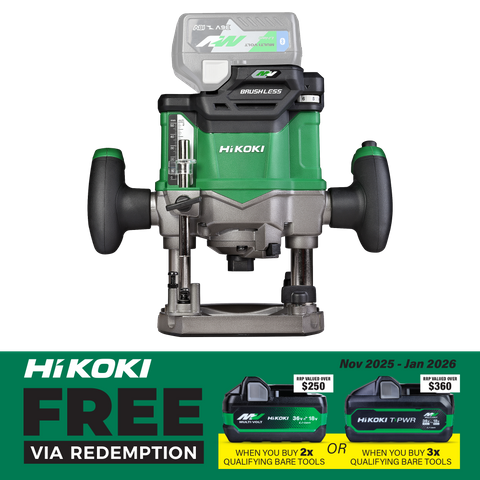 Buy HiKOKI Cordless Router Brushless 1/2in 36V - Bare Tool online in ...