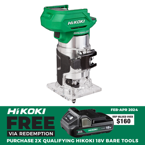 HiKOKI Cordless Trimmer Brushless 1/4in 18V - Bare Tool