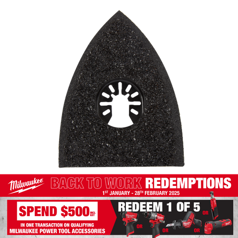 Milwaukee Multi Tool Blade 2 in 1 Hybrid Carbide Grit Grout/Mortar