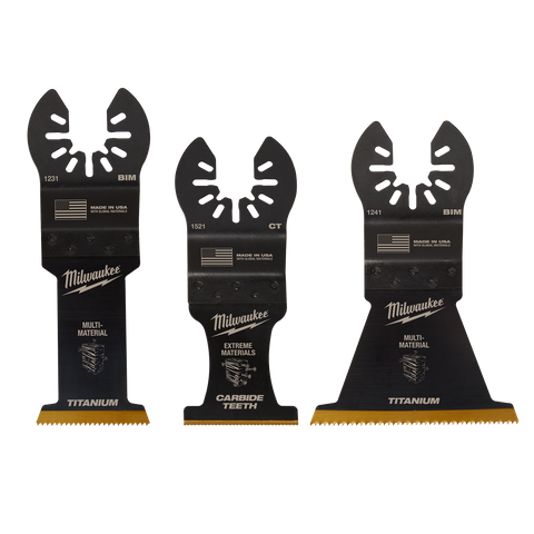 Milwaukee Multi Tool Blade Set Multi Material 3pk