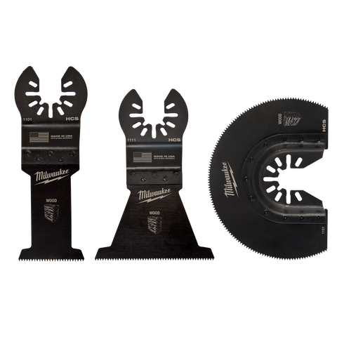 Milwaukee Multi Tool Blade Set Wood 3pk