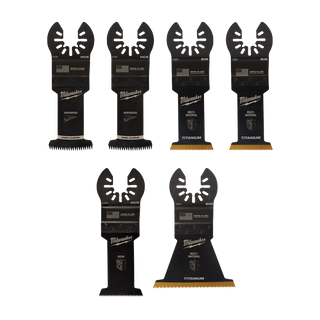 Milwaukee Multi Tool Blade Set Multi Material 6pk