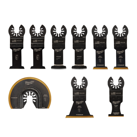 Milwaukee Multi Tool Blade Set Multi Material 9pk