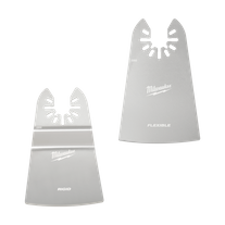Milwaukee Multi Tool Blade Stainless Steel Rigid and Flex Scraper 50mm 2pk
