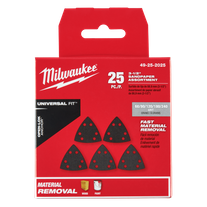 Milwaukee Multi Tool Sanding Sheets Assorted 25pk