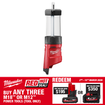 Milwaukee M12 Cordless LED Lantern/Flood Light 12v - Bare Tool