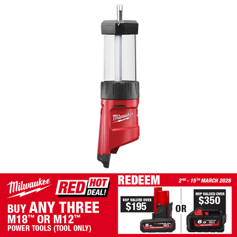 Milwaukee M12 Cordless LED Lantern/Flood Light 12v - Bare Tool
